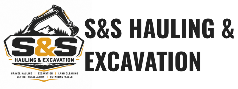 s&s hauling and excavation logo landscape v2